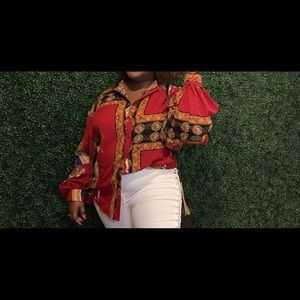 PRETTY LITTLE THING BUTTON UP  BLOUSE